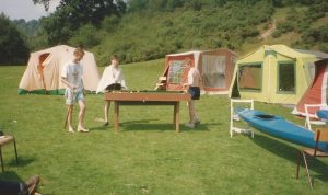 No wonder we needed advanced parties...Even the pool table went to camp in the 1980s